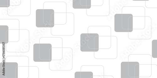 Abstract seamless modern white and grat color technology concept background. pattern modern style of rectangles . Vector illustration for modern presentation background, brochure design, business