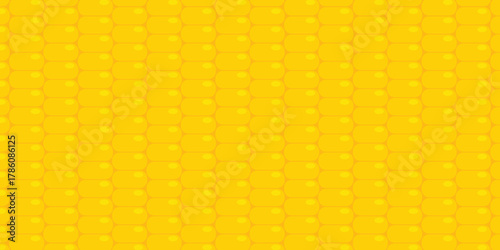 Corn texture pattern background. Yellow orange color banner.