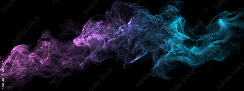 Fototapeta premium Ethereal Smoke Silhouette Background