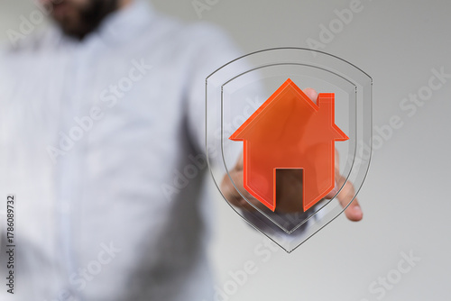 Concept of home security an...