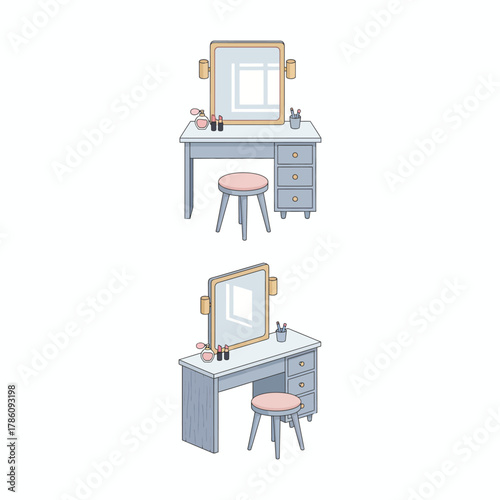 Elegant Dressing Table with Vintage Charm for Stylish Interiors