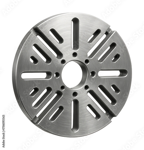 Multi-slot faceplate for securely mounting irregular workpieces on a lathe.