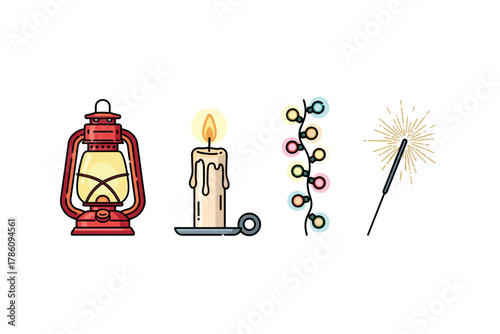 Cozy light sources for festive and home decor designs