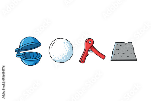 Outdoor fun and diy essentials: snowballs, tools, and activities