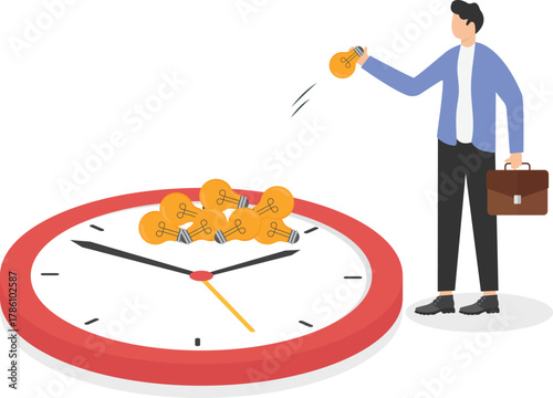 collecting ideas to apply in future work, personal skill development concept.
