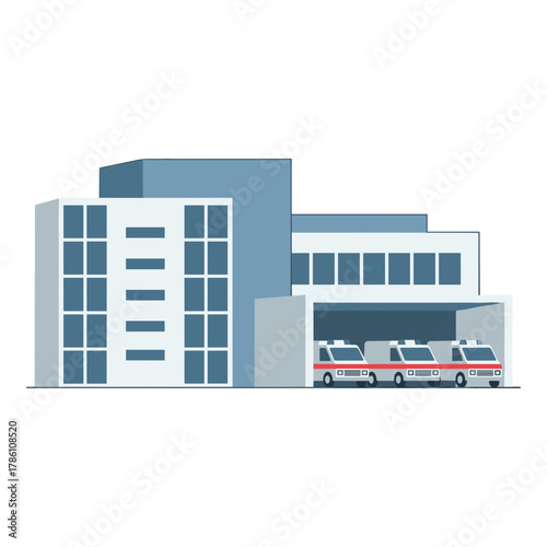 vector illustration of building