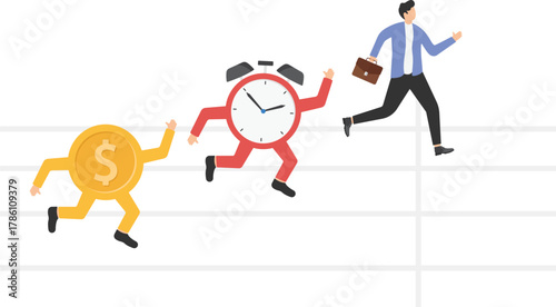 Debt, Jumping, Track Event, People, Businessman

