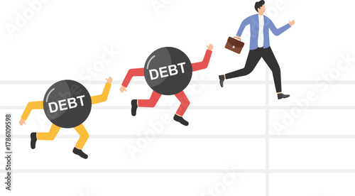 Debt, Jumping, Track Event, People, Businessman

