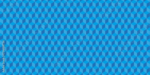 Seamless geometric pattern isometric blank cubic. Mosaic cube pattern vector tile wallpaper.	