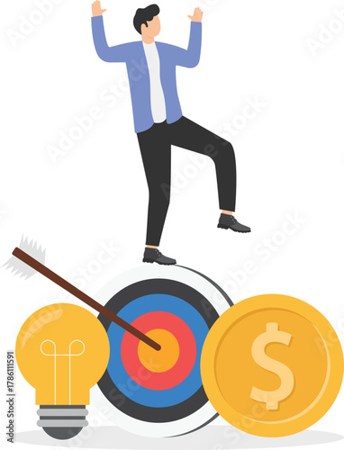 Professional at work, excellent employee, business guru or expert concept,
