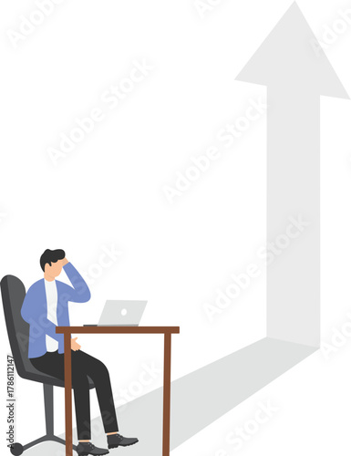 Aspiration for growth and success, career purpose, self motivation, belief in ability to improve and achieve concept, 
