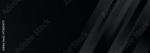 Abstract background with gray gradient overlapping layers and glowing line effect decoration. Modern graphic design concept for web banner, flyer, card or brochure cover.