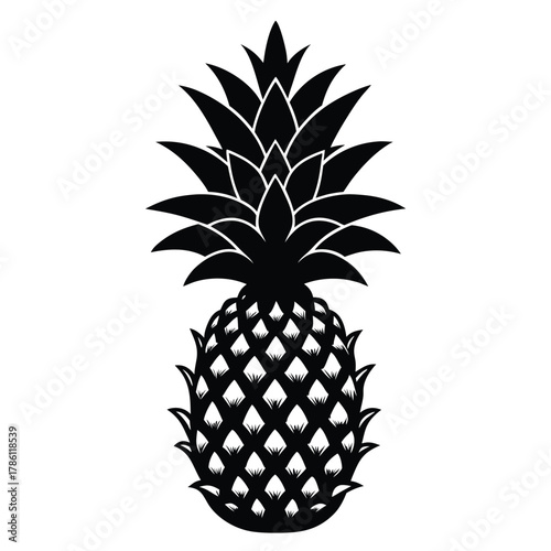 pineapple on white background