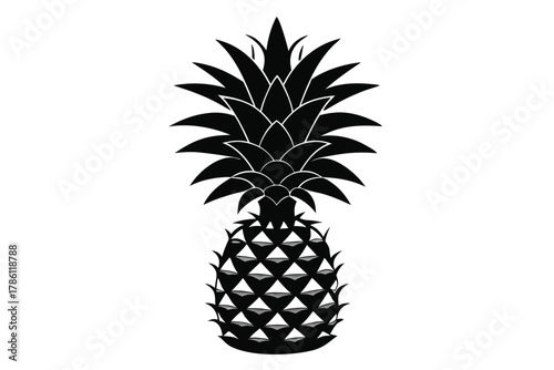 pineapple on white background