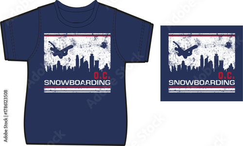 Snowboarding T-shirt