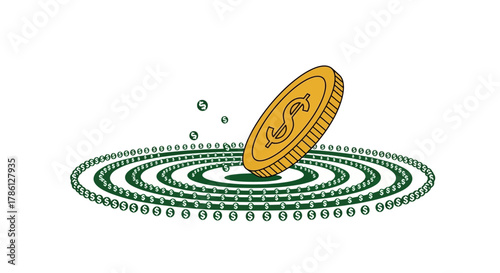 Financial Ripple Effect: US Dollar Coin Generating Waves of Wealth and Investment Growth
