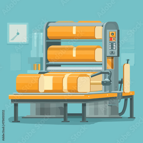 Industrial Bread Slicer Machine Automatically Cutting Loaves