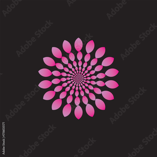Print vector fiower design