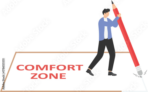 embrace discomfort and taking risks to learn and experience new things, go beyond limit concept,

