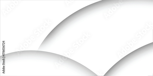 Abstract Architecture Background. Illustration of White Circular Building. Modern Geometric Wallpaper. Futuristic Technology Design