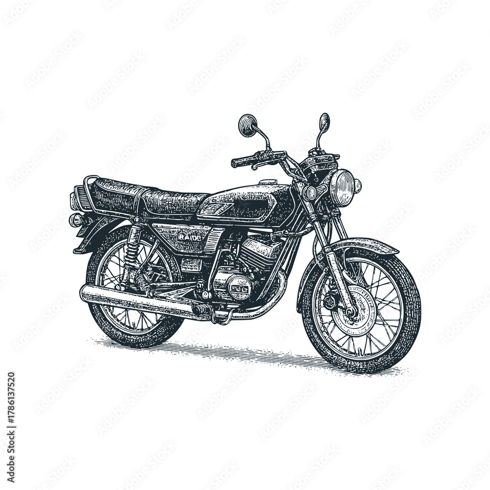 Fototapeta premium The classic motorcycle