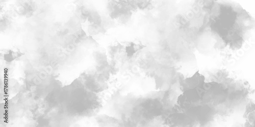 Black grey Sky with white cloud and clear abstract background . smoke exploding backdrop design cumulus clouds beautiful white paper texture white background for wallpaper, wedding card, and design.	