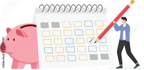 Effective management for monthly expenses, debt payment, track spending and prioritization to reach financial goal concept,

