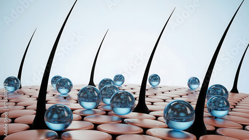 Experience radiant hair health with hydrating serum spheres for a vibrant revitalized scalp and stronger shinier hair