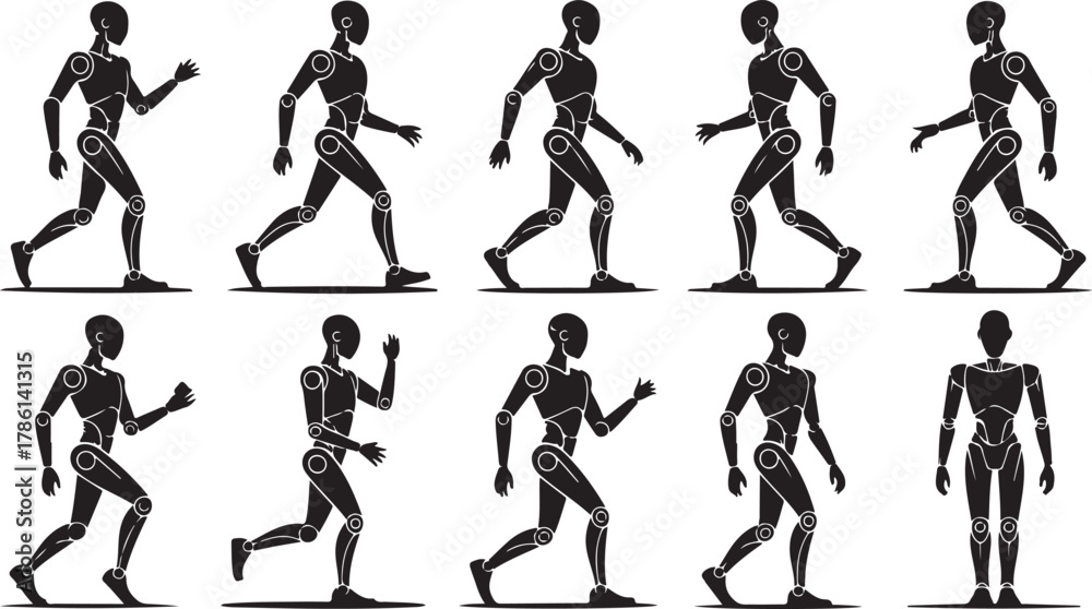 Naklejka premium Abstract geometric composition with vibrant color palette and clean lines suitable for modern design projects