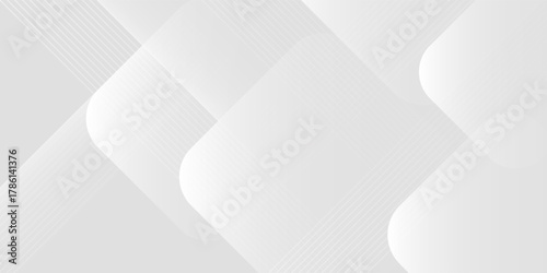 background design with diagonal line pattern in grey colour. Vector white horizontal template for business banner, formal invitation backdrop, luxury.Print