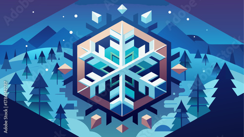 christmas snowflake background