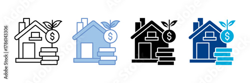 Investment   Icon Set Multiple Style Collection