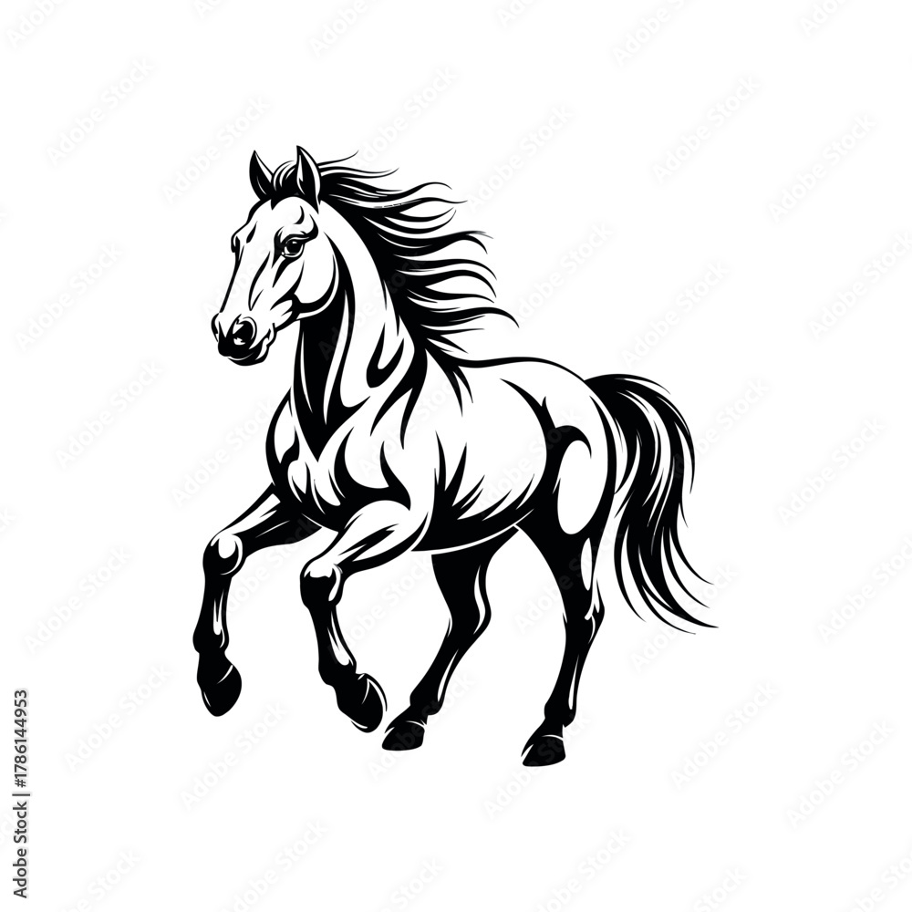 Obraz premium Horse art graphic vector design