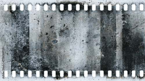 An aged strip of film, full of imperfections and character, suggesting a history of captured moments