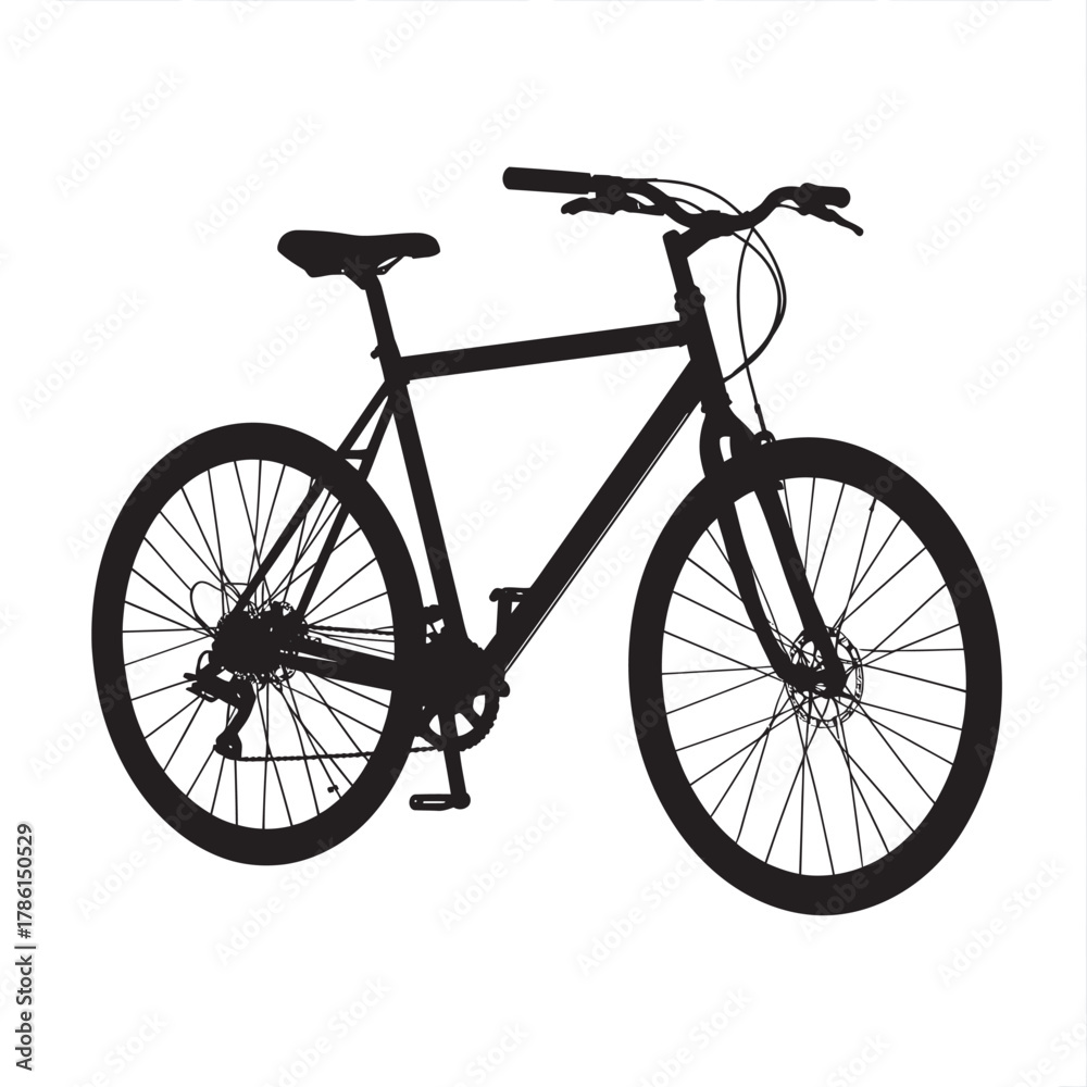 Fototapeta premium bicycle isolated on white