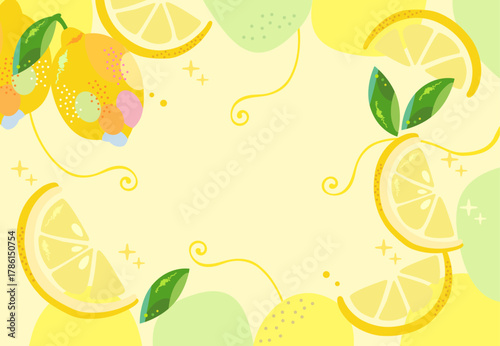 レモンティーの壁紙。癒しのハーブの素材。