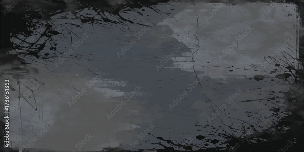 Obraz premium an eye catching abstract background with a beautiful blend of white and gray shades reminiscent of an aged.scratched and splattered paint. Modern aesthetic; perfect for Halloween, punk.
