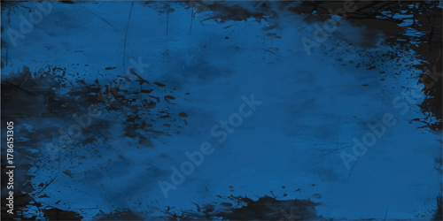 Blue background with clouds, dark blue grunge texture with grainy, Light ink canvas for modern creative grunge design. blended edges. Sky or water aesthetic perfect for peaceful, oceanic, or artistic.