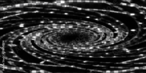 Dotted halftone gradient texture. Vanishing polka dot background. Repeating dots gradation pattern background. Black fading comic pop art overlay backdrop. Raster effect wallpaper.