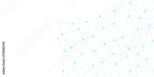 Abstract blow line thin polygon pattern on white background texture vector illustration. Network geometry background. technology futuristic concept glowing blue on dark background. 