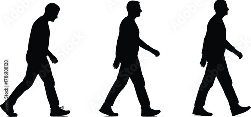 Silhouette, walking, posture, improvement, transformation, health, body, alignment, confidence, progression, therapy, ergonomic, spine, motion, wellness, standing, human, physical, upright, change