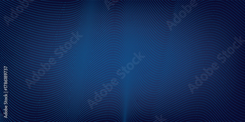 Deep Blue Abstract Background with Subtle Wavy Lines Texture.