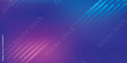 Gradient Blue and Purple Abstract Background with Diagonal Lines.