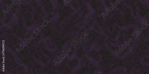 Flowing purple contour map lines, abstract digital pattern texture isolated on white background