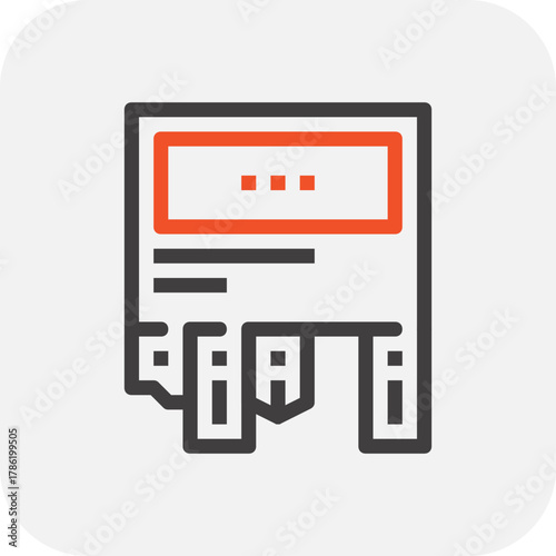 Modern direct marketing flat line vector illustration icon design concept. Icon for mobile and web graphics. Flat symbol, logo creative concept. Simple and clean flat pictogram