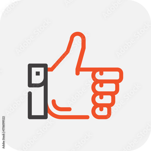 Modern good deal flat line vector illustration icon design concept. Icon for mobile and web graphics. Flat symbol, logo creative concept. Simple and clean flat pictogram