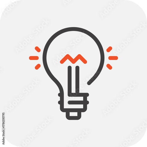 Modern innovation flat line vector illustration icon design concept. Icon for mobile and web graphics. Flat symbol, logo creative concept. Simple and clean flat pictogram