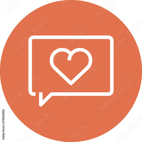 Modern speech bubbles flat line vector illustration icon design concept.