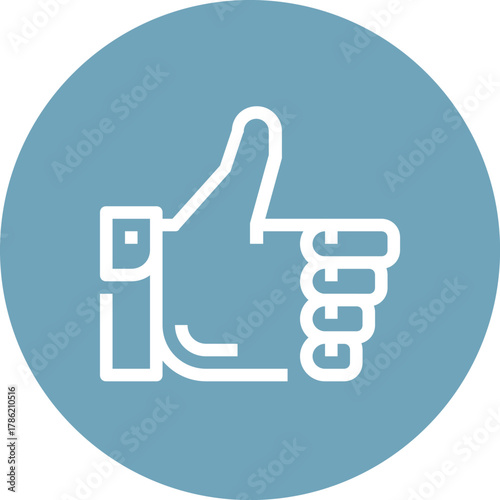 Modern good deal flat line vector illustration icon design concept. Icon for mobile and web graphics. Flat symbol, logo creative concept. Simple and clean flat pictogram