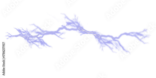 Glowing Blue Lightening Flash PNG